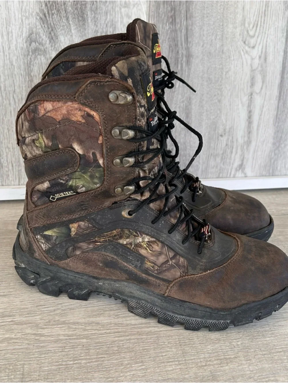 Thorogood Veracity Hunting Boots  Men's 10.5 Camo GTX Waterproof USA 8